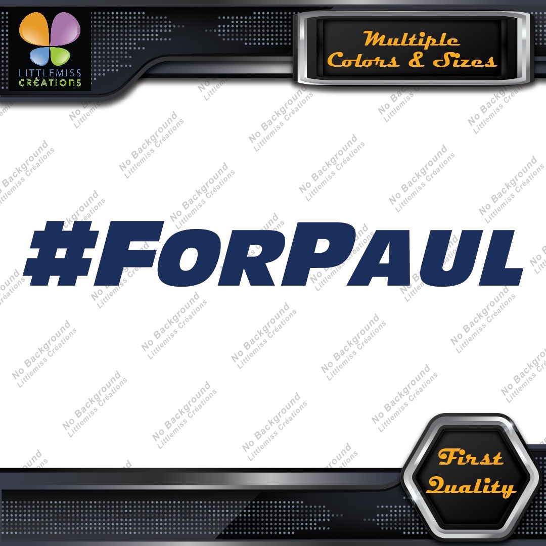 #ForPaul For Paul Walker Tribute Hashtag JDM Tuning Racing Decals Stickers Vinyl - Image 12