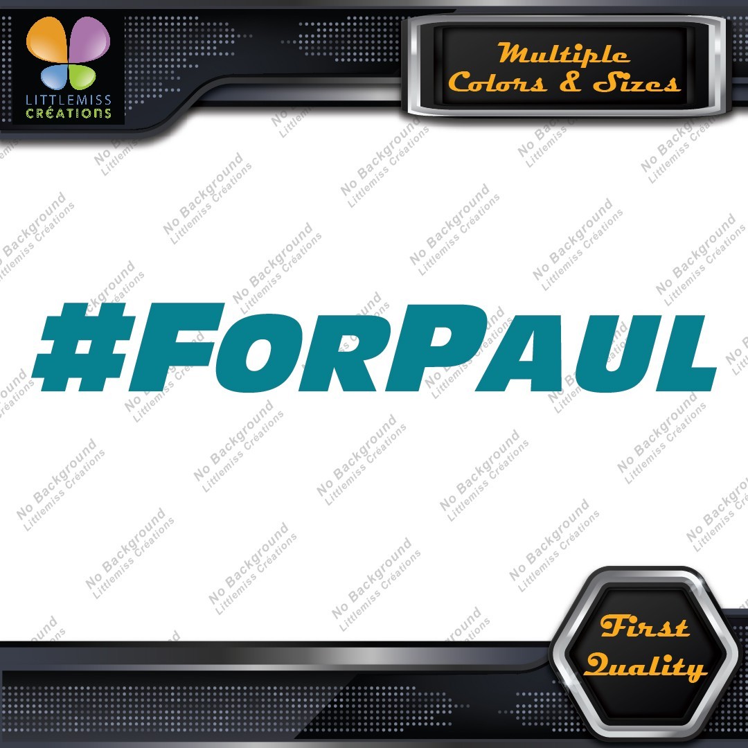 #ForPaul For Paul Walker Tribute Hashtag JDM Tuning Racing Decals Stickers Vinyl - Image 13