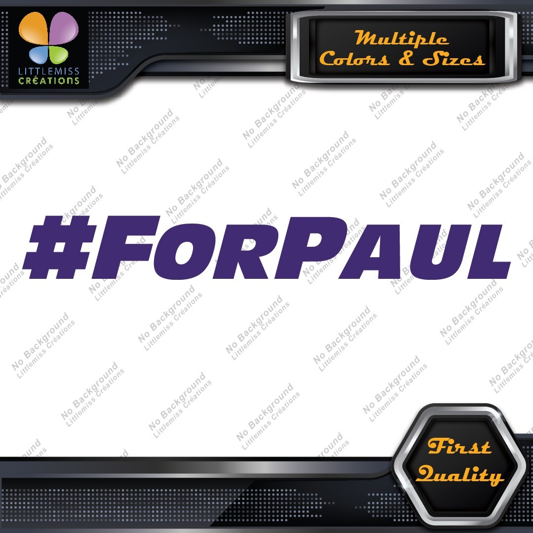 #ForPaul For Paul Walker Tribute Hashtag JDM Tuning Racing Decals Stickers Vinyl - Image 22