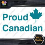 Proud Canadian Maple Leaf RectangleCanada Emblem No Bk Grd Decals Stickers Vinyl - Image 12