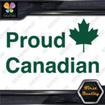 Proud Canadian Maple Leaf RectangleCanada Emblem No Bk Grd Decals Stickers Vinyl - Image 15