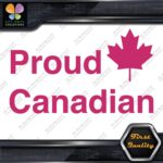Proud Canadian Maple Leaf RectangleCanada Emblem No Bk Grd Decals Stickers Vinyl - Image 19