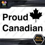 Proud Canadian Maple Leaf RectangleCanada Emblem No Bk Grd Decals Stickers Vinyl - Image 3