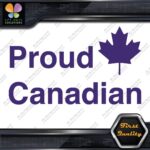 Proud Canadian Maple Leaf RectangleCanada Emblem No Bk Grd Decals Stickers Vinyl - Image 21