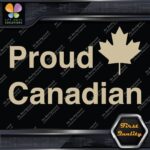 Proud Canadian Maple Leaf RectangleCanada Emblem No Bk Grd Decals Stickers Vinyl - Image 22