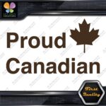 Proud Canadian Maple Leaf RectangleCanada Emblem No Bk Grd Decals Stickers Vinyl - Image 23