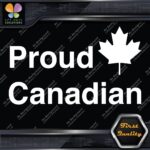 Proud Canadian Maple Leaf RectangleCanada Emblem No Bk Grd Decals Stickers Vinyl - Image 4