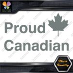 Proud Canadian Maple Leaf RectangleCanada Emblem No Bk Grd Decals Stickers Vinyl - Image 5