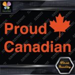 Proud Canadian Maple Leaf RectangleCanada Emblem No Bk Grd Decals Stickers Vinyl - Image 8