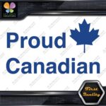 Proud Canadian Maple Leaf RectangleCanada Emblem No Bk Grd Decals Stickers Vinyl - Image 10