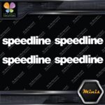 Compatible Speedline Wheels Corse Rims Pack of 4 MINI SIZE Decals Stickers Vinyl - Image 3