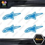 Compatible Alpinestars Moto Emblem Pack of 4 MINI SIZE Decals Stickers Vinyl - Image 11