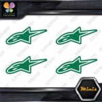 Compatible Alpinestars Moto Emblem Pack of 4 MINI SIZE Decals Stickers Vinyl - Image 15