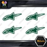 Compatible Alpinestars Moto Emblem Pack of 4 MINI SIZE Decals Stickers Vinyl - Image 16