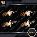 Compatible Alpinestars Moto Emblem Pack of 4 MINI SIZE Decals Stickers Vinyl - Image 19