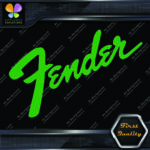 Compatible Fender Guitars Vintage Diagonal Name Logo Vinyl Decals Stickers - Image 12