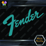 Compatible Fender Guitars Vintage Diagonal Name Logo Vinyl Decals Stickers - Image 15