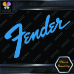 Compatible Fender Guitars Vintage Diagonal Name Logo Vinyl Decals Stickers - Image 16