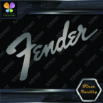 Compatible Fender Guitars Vintage Diagonal Name Logo Vinyl Decals Stickers - Image 19
