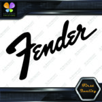 Compatible Fender Guitars Vintage Diagonal Name Logo Vinyl Decals Stickers - Image 3