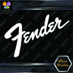 Compatible Fender Guitars Vintage Diagonal Name Logo Vinyl Decals Stickers - Image 4