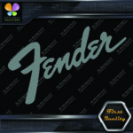 Compatible Fender Guitars Vintage Diagonal Name Logo Vinyl Decals Stickers - Image 5