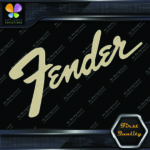 Compatible Fender Guitars Vintage Diagonal Name Logo Vinyl Decals Stickers - Image 6