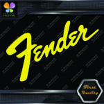 Compatible Fender Guitars Vintage Diagonal Name Logo Vinyl Decals Stickers - Image 7