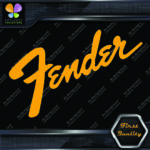 Compatible Fender Guitars Vintage Diagonal Name Logo Vinyl Decals Stickers - Image 8