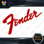 Compatible Fender Guitars Vintage Diagonal Name Logo Vinyl Decals Stickers - Image 10