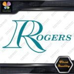 Compatible Rogers Drums Music Hollow Letters Name Logo Vinyl Decals Stickers - Image 13