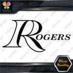 Compatible Rogers Drums Music Hollow Letters Name Logo Vinyl Decals Stickers