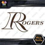 Compatible Rogers Drums Music Hollow Letters Name Logo Vinyl Decals Stickers - Image 24