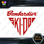 Compatible Ski-Doo Bombardier Vintage Triangle Logo Snowmobiles Decals Stickers