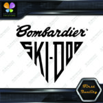 Compatible Ski-Doo Bombardier Vintage Triangle Logo Snowmobiles Decals Stickers - Image 3