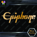 Compatible with Epiphone Guitars Logo Straight Name Music Vinyl Decals Stickers - Image 14