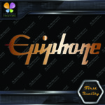 Compatible with Epiphone Guitars Logo Straight Name Music Vinyl Decals Stickers - Image 16