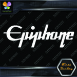 Compatible with Epiphone Guitars Logo Straight Name Music Vinyl Decals Stickers - Image 4