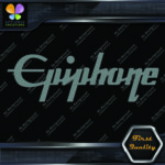 Compatible with Epiphone Guitars Logo Straight Name Music Vinyl Decals Stickers - Image 5