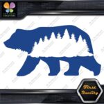 Bear With Forest In Belly Silhouette Black Wild Animals Vinyl Decals Stickers - Image 11