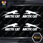 Compatible Arctic Cat Jumping Logo Pack of 4 MINI SIZE Decals Stickers Vinyl - Image 4