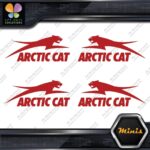 Compatible Arctic Cat Jumping Logo Pack of 4 MINI SIZE Decals Stickers Vinyl - Image 9