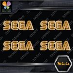 Compatible SEGA Simple Name Emblem Pack of 4 MINI SIZE Decals Stickers Vinyl - Image 17