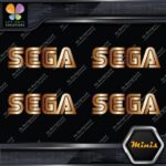 Compatible SEGA Simple Name Emblem Pack of 4 MINI SIZE Decals Stickers Vinyl - Image 19