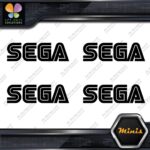 Compatible SEGA Simple Name Emblem Pack of 4 MINI SIZE Decals Stickers Vinyl - Image 3