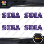 Compatible SEGA Simple Name Emblem Pack of 4 MINI SIZE Decals Stickers Vinyl - Image 22