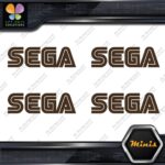 Compatible SEGA Simple Name Emblem Pack of 4 MINI SIZE Decals Stickers Vinyl - Image 24