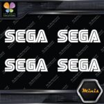 Compatible SEGA Simple Name Emblem Pack of 4 MINI SIZE Decals Stickers Vinyl - Image 4