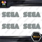 Compatible SEGA Simple Name Emblem Pack of 4 MINI SIZE Decals Stickers Vinyl - Image 5