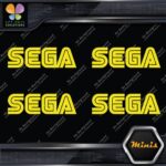 Compatible SEGA Simple Name Emblem Pack of 4 MINI SIZE Decals Stickers Vinyl - Image 6
